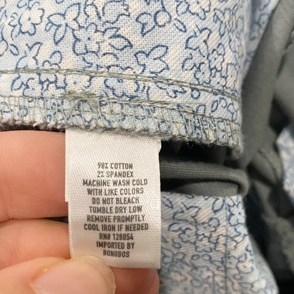 BONOBOS Stretch Washed Chino Shorts Gray 9” Inseam Casual Coastal Size 28 - Picture 8 of 10